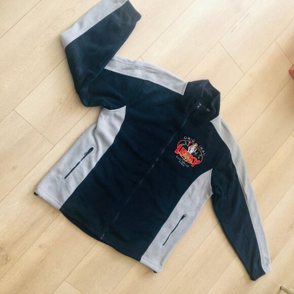 NWOT - DC Classic Blue and Grey Lucky Logger Fleece Zipper Jacket - XL - Picture 12 of 13